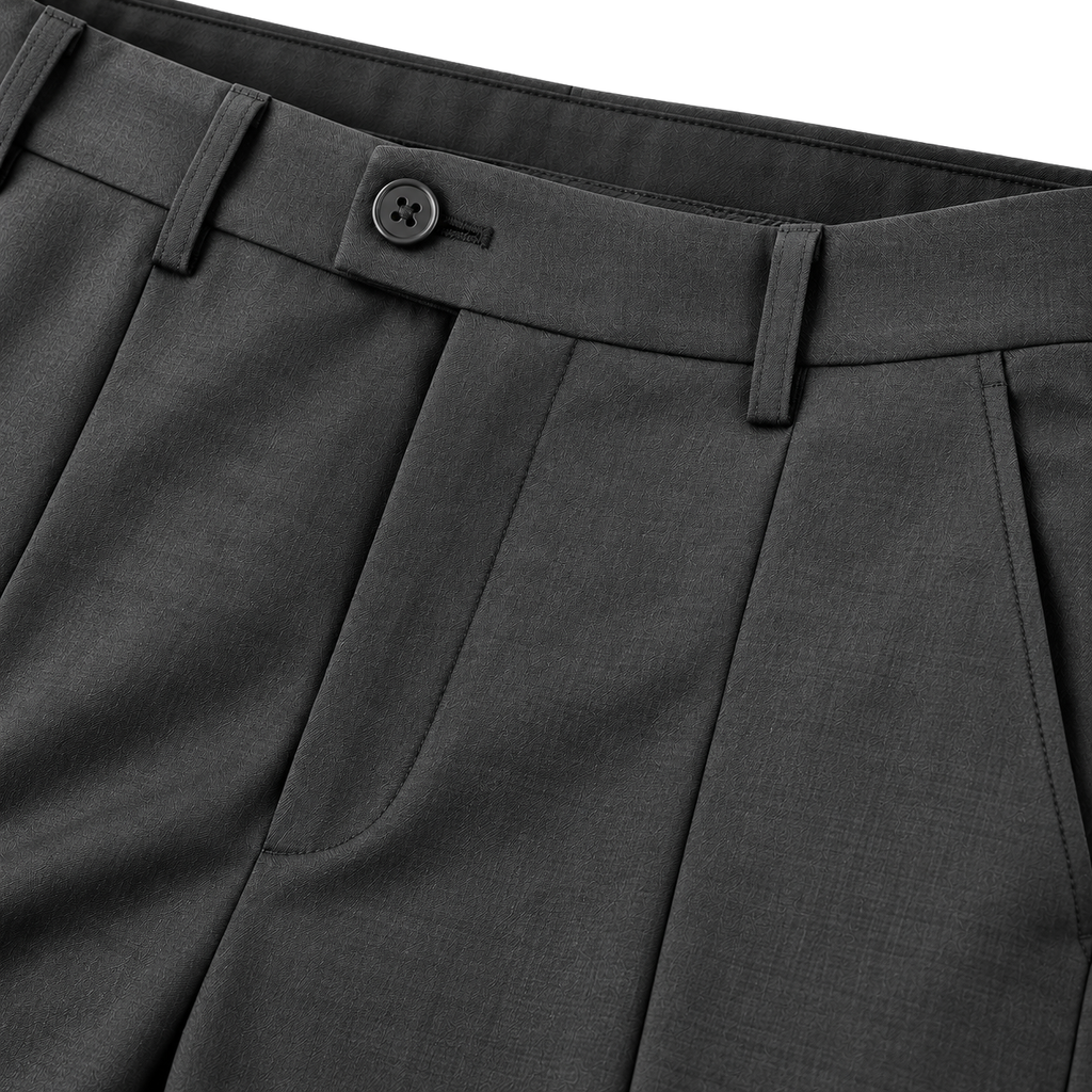 Premium Slim-Fit Tailored Trousers – Charcoal Grey | OSTTRAVALLE