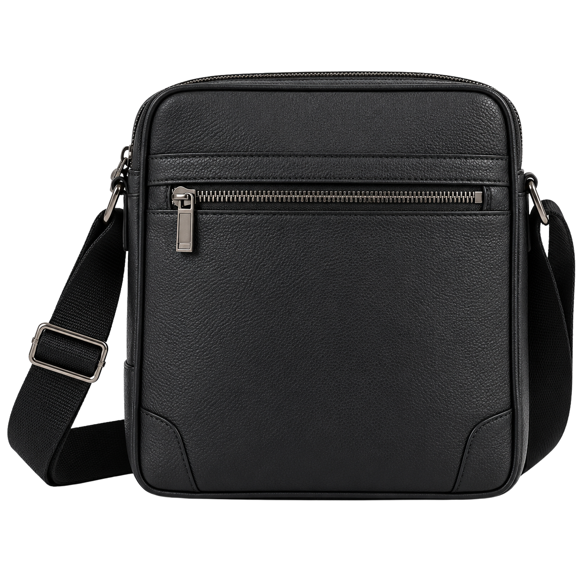 Premium Textured Crossbody Bag – Classic Black | OSTTRAVALLE