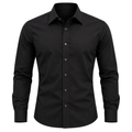 Premium Tailored Long Sleeve Shirt – Classic Black | OSTTRAVALLE