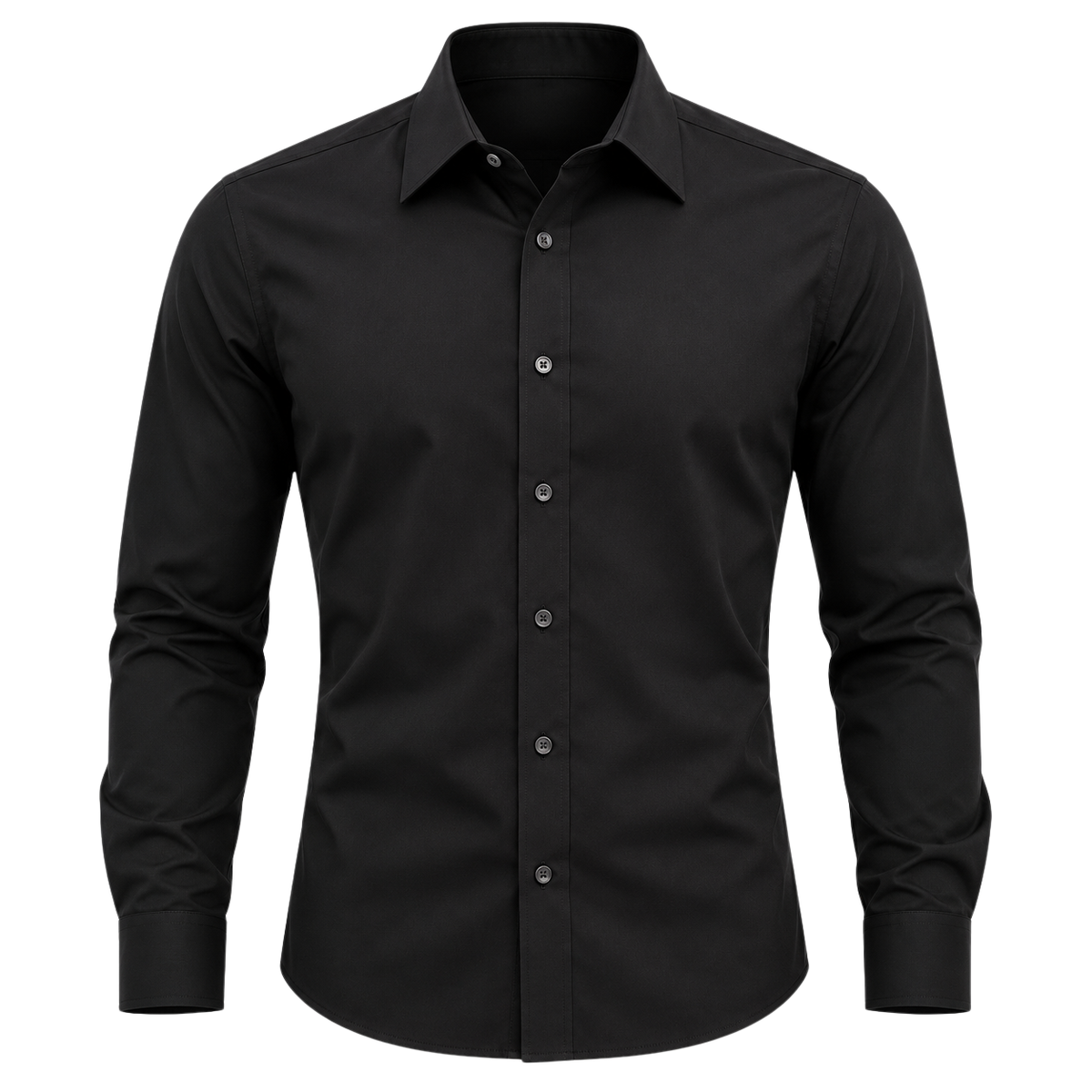 Premium Tailored Long Sleeve Shirt – Classic Black | OSTTRAVALLE