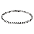 Premium Stainless Steel Cuban Link Bracelet – Polished Silver | OSTTRAVALLE