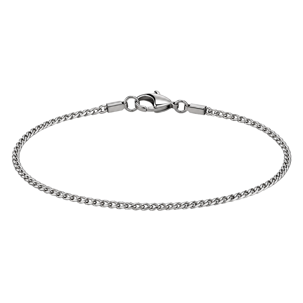 Ultra-Fine Stainless Steel Chain Bracelet – Polished Silver | OSTTRAVALLE