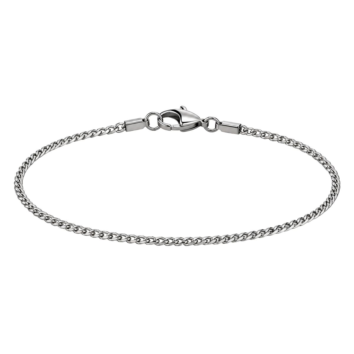 Ultra-Fine Stainless Steel Chain Bracelet – Polished Silver | OSTTRAVALLE