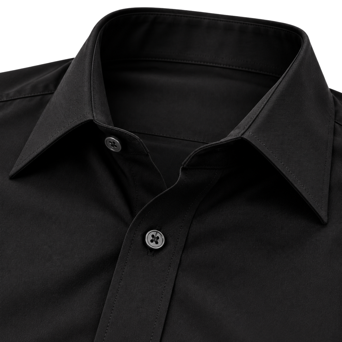 Premium Tailored Long Sleeve Shirt – Classic Black | OSTTRAVALLE