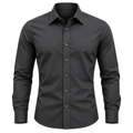 Premium Tailored Cotton Shirt – Charcoal Grey | OSTTRAVALLE