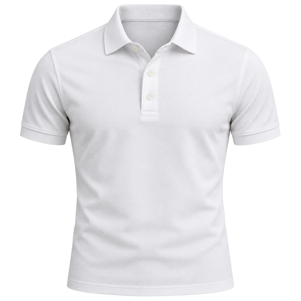 Premium Cotton Piqué Polo Shirt – Classic White | OSTTRAVALLE