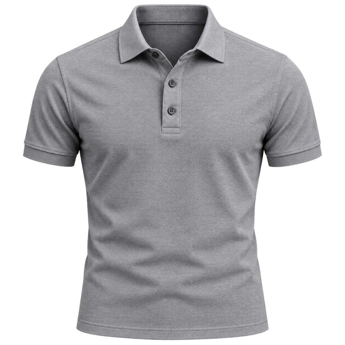 Premium Cotton Piqué Polo Shirt – Slate Grey | OSTTRAVALLE
