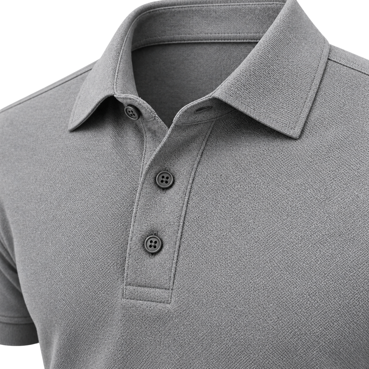 Premium Cotton Piqué Polo Shirt – Slate Grey | OSTTRAVALLE