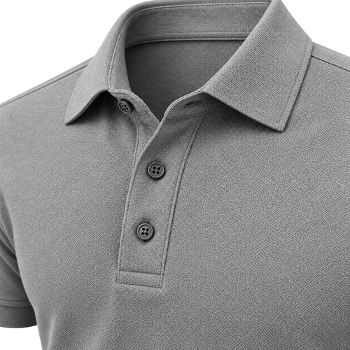 Premium Cotton Piqué Polo Shirt – Slate Grey | OSTTRAVALLE